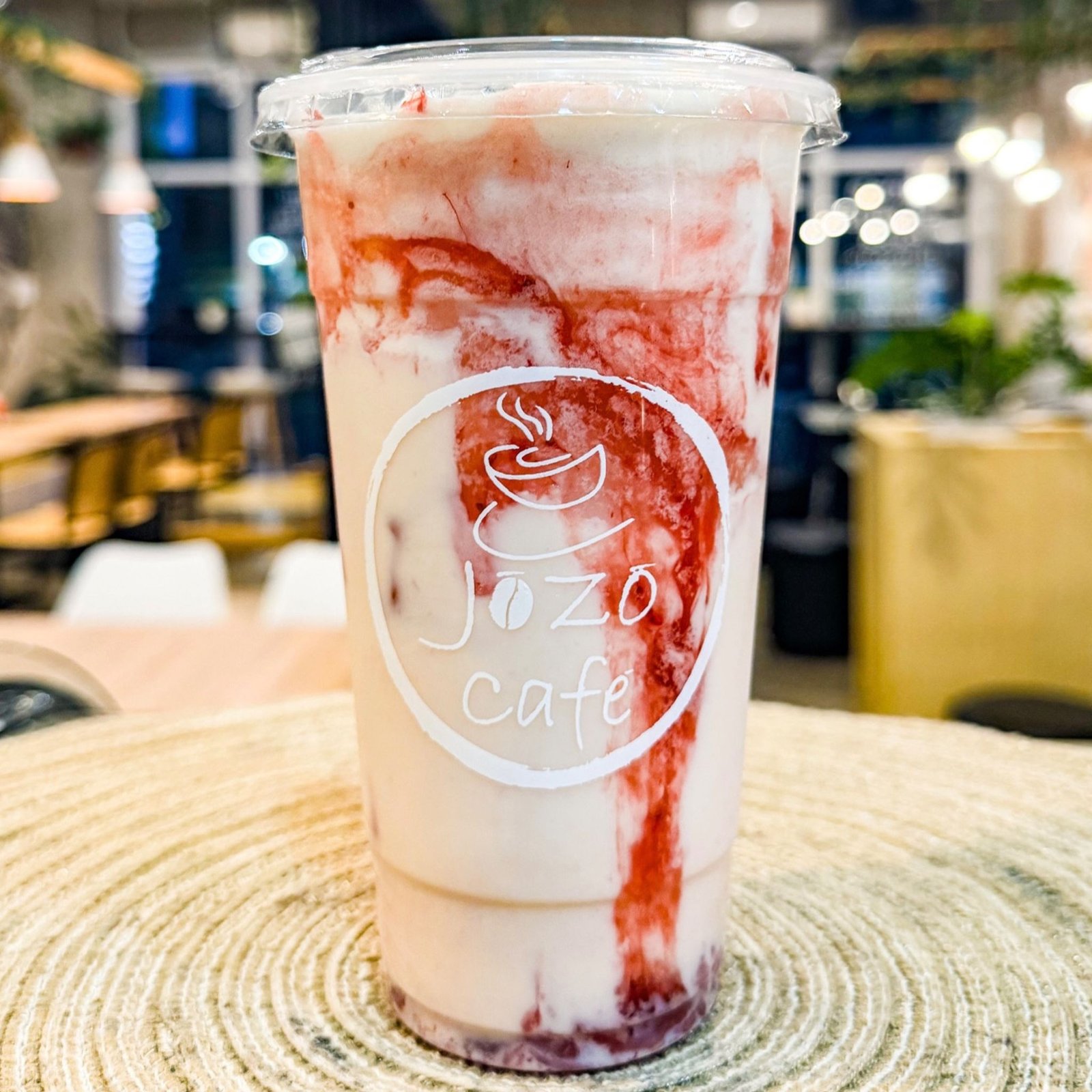 Iced Strawberry Matcha Latte